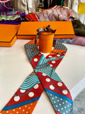 Pre Loved Hermes Clic Clac a Pois Twilly **reserved M**