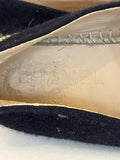 Pre Loved Chanel Navy & Grey Espadrilles size U.K. 4