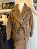 Max Mara Long Brown Teddy Coat UK 10 - Oversized (reserved)