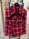 Versace Medusa Pink Tweed Blazer Suit IT 40 UK 8-10