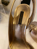 Louis Vuitton Gold Sahara Sandals UK 4.5