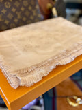 Pre Loved Louis Vuitton beige classic monogram shawl - Excellent