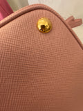 Pre Loved Prada Saffiano Leather Double Bag in Light Pink (excellent)**reserved**
