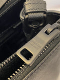 Pre Loved Prada Black Saffiano Lux Two Way Double Zip Tote (excellent)