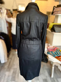 Pre Loved Chanel Double Breasted Black Wool Dress FR36 UK8