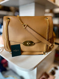 Pre Loved Mulberry Darley in Sable Leather with Gold Chain Strap (excellent)