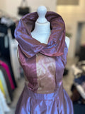 Pre Loved Vivienne Westwood Taffeta Dress In Mauve & Gold