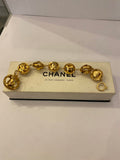 Pre Loved Chanel Vintage Gold CC Link Bracelet