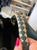 Pre Loved Mulberry Small Iris in Heavy Grain Green Leather