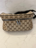 Pre Loved Gucci GG Canvas Belt Bag in beige monogram (excellent)