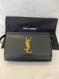 Pre Loved Saint Laurent Cassandra Black Belt Bag