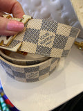 Pre Loved Louis Vuitton LV Damier Azure Belt - 95cm