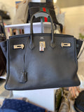 Pre Loved Hermes Birkin 35 in Black Togo Leather (sale) mark removed !