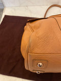 Pre Loved Mulberry Bayswater in Deep Peach grained leather