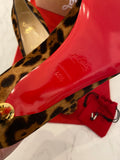 Pre Loved Christian Louboutin Pony Kitten Heels UK 7.5(new)
