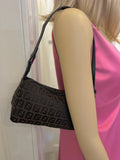 Pre Loved Fendi Zucca Baguette in Brown