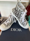 Pre Loved Dior B23 High-top sneakers, Dior Oblique pattern size 5.5 UK 38.5