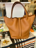 Pre Loved Hermes Picotin Lock Touch , Gold Taurillon Clemence (Excellent)