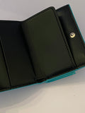 Pre Loved Tiffany & Co Bifold Compact Wallet Purse in Tiffany Blue