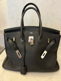 Pre Loved Hermes Birkin 35 in Black Togo Leather