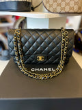 Chanel Classic Flap Bag 2023 in Black Caviar Leather