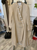 Cabbages & Roses Linen Beige Stripe Coat UK8 (new)