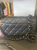 Preloved Chanel So Black My Everything Bag in Caviar Leather (excellent)