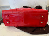 Pre Loved Mulberry Bayswater in Red Crinkle Patent Leather (excellent)