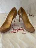 Christian Louboutin Simple Pumps - nude platform size UK 4