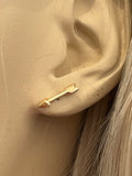 Pre Loved Tiffany & Co Silver Heart and 18ct Gold Lovestruck Earrings (excellent)