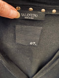 Pre Loved Valentino Black Rock Stud Cardigan Size L