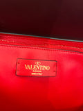 Pre Loved Valentino Garavani Red Leather Tote Bag