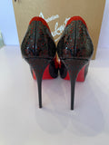 Pre Loved Christian Louboutin Veramucha 120 Patent & Suede Heels UK4