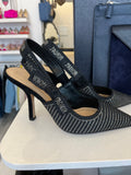 Christian Dior Black & Crystal J'Adior Slingback Pumps UK 4.5
