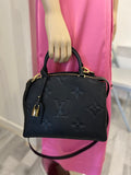 Pre Loved Louis Vuitton Petit Palais Handbag in Black Empreinte Leather - excellent