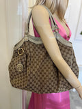 Pre Loved Gucci Sukey Monogram Canvas Hobo Bag