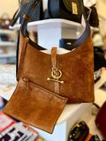 Pre loved Strathberry Kite Suede Hobo in tan suede , gold tone hardware, **reserved S**