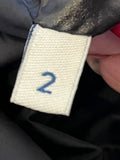 Moncler Black Down Coat With Fur Collar Size 2 fits U.K. 10