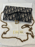 Pre Loved Christian Dior Oblique Small Saddle Bag