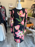Pre Loved Dolce & Gabbana Silk Floral Tulips Dress size 40 fits UK 8 (excellent)