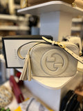 Pre Loved Gucci Interlocking GG Cream Blondie Shoulder/Crossbody Camera Bag