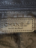 Chanel Chocolate Bar Tote in Brown with Silver Hardware