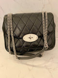 Pre Loved Mulberry Quilted Darley in Black Leather