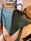 Mulberry Bayswater with Strap in Ocean Green Grained Leather