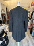 Pre Loved Prada Wool Coat Jewelled Accents size 42 UK10