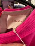 Preloved Roksanda Adyn Cerise Pink Silk Dress UK14 (new)
