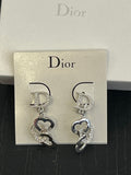 Pre Loved Dior Earrings with Heart Droplets new