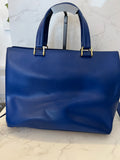 Pre Loved Longchamp Honore 404 Tote in Blue Leather