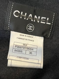 Pre Loved Chanel Double Breasted Black Wool Dress FR36 UK8