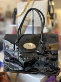 Pre Loved Mulberry Bayswater in Black Patent Leather